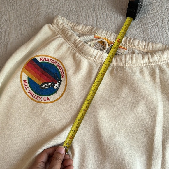 Aviator Nation Mill Valley, CA sweatpants Vintage white Size L - Picture 15 of 16